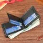 Men's Short Multi-Card Business Wallet Bag Waterproof Horizontal Design with Open Closure Cross-Border Fashionable Accessory