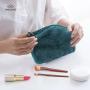 Toweling Travel Case Cosmetic Makeup Portable Pouch Carry Bag Toweling Soft Fabric Lady Toiletry Pouches Cosmetic Bags