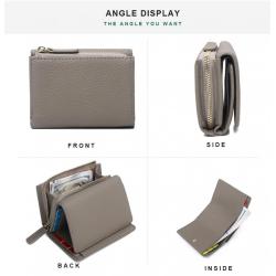 ZX059 RFID Card Holder Anti-theft Travel Coin Purse PU Leather Designer Wallet Card Holder Bag Card Holder Simple Coin Wallet