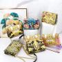 2024 fashion chain bags for women elegant soft purses and handbags trendy printing leather bag crossbody side bag for girl 24 cm