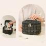 Cosmetic 2024 Large Capacity Travel Makeup Bag Trendy and Stylish Portable Cosmetic Organizer for Ladies