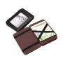 Slim magic wallet custom trifold design pu leather magic wallet for men and women with ID cards credit cards and elastic strap