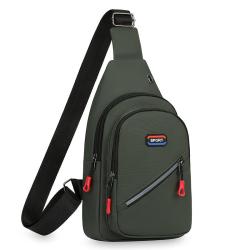 ZR561 Hot Selling Chest Bag Men New Waterproof Shoulder Bag Sports Travel Crossbody Bag Leisure Solid Color Oxford Cloth Satchel