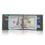 Genuine Leather Mens Wallets Slim Front Pocket Money Clip Card Holder Leather Money Clips