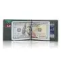 Genuine Leather Mens Wallets Slim Front Pocket Money Clip Card Holder Leather Money Clips