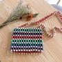 2023 xinyu  New Style Wooden Beads Bag Women Messenger Bag Hollow Out Hand Bag