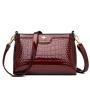 2024 New Luxury Design Small Square Bags for Women Fashion Single Crossbody Shoulder Bag Women's Lacquer Leather Messenger Bag