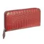 Fashion women hand purse luxury crocodile embossed pattern pu leather rfid blocking wallet purse bag for travel