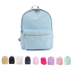 Large capacity customizable logo travel storage bag Macaron Candy Color New Light Pink nylon backpack
