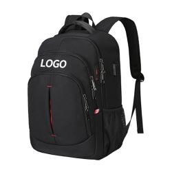 Custom Logo Daily Backpack Travel Outdoor College School Computer Laptop Backpacks Pack Bags for Men with USB Charging