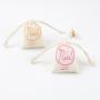 Customized Christmas Gift Pouch Mini Organic Cotton Muslin Drawstring Bags For Jewellery