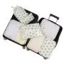 Travel Essentials 9 Set of Various Colored Packing Cubes Luggage Organizer Bags for Carry on Suitcases