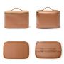 Professional Manufacturer Luxury Custom Logo Leather Travel Bag Vegan Leather Toiletry Bags New Womens Makeup Bag Mens Backpack