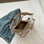 Custom New Female Bag  Niche Design Female Bag Tote  Zipper Shoulder Bag PVC Print