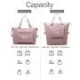 custom logo foldable travel bag waterproof carry on hand large capacity portable woman collapsible weekender sport duffle bags