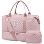 LOVEVOOK 2023 Quilted Custom carryon overnight bag fashion weekend waterproof luggage Bag with Wet Pocket Gym Travel Duffle bag