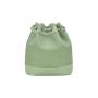 2024 Custom Canvas PU Leather Bucket Crossbody Bag For Women Shoulder Drawstring