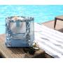 New Arrival Promotional Nylon Material Women Gender Mesh Swim Bag Custom Logo Mesh Beach Tote Bags