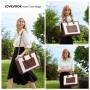 LOVEVOOK 2pcs/set Wholesale 15.6 In Laptop Tote Work Bag PU Leather Vintage Briefcase Large Laptop Bag for Women