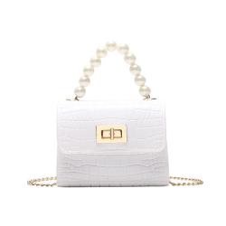 Crocodile Pearl Women's Handbag Jelly Bag 2024 Ladies Shoulder Bag Wholesale Mobile Phone Bag