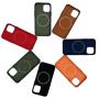 Wireless Charger Cell Phone Cases Mobile Cover Luxury Custom Genuine Leather for Iphone 13 14 Pro Max Velvet Novel Case Jranter