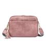 HOT sale vegan leather bags women handbags ladies luxury fashion shoulder bag cross-body bags with wide strap with tassel zipper