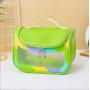 KBW319 Hot Wholesale PU Waterproof Transparent Cosmetic Toiletries Bag Portable Large Capacity Splicing Storage Bag