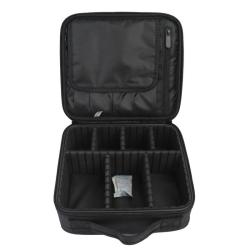 HR431 New Partition Handheld Makeup Bag PVC Film Covering Layer Printed Storage Bag Solid Color Oxford Fabric Embroidery Bag