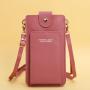Phone bag for women Solid Color Simple Fashion Women's Driver's License Card Wallet New Single Strap Portable Mobile Phone Bag