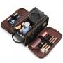 Lovevook PU Leather  Large Waterproof Wash Bag Travel Cosmetic Bag Bathroom Fitness Organizer Gifts Men's Toiletry Bag