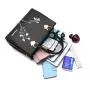 ZR574 New Fashion Women Handbags PU Flower Ladies One Shoulder Crossbody Bag Female Zipper High Quality Shopping Party Bags