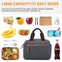 LOVEVOOK 2022 Reusable Cooler Tote Shoulder Bag Ladies Insulated Lunch Box for Office Work School Picnic Men Women Lunch Bags