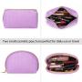 Cosmetic Bag Light Purple Makeup Bag Purple Cosmetic Pouch Travel Bag Toilet Organizer Necessary Beauty Case Bath Wash Make Up