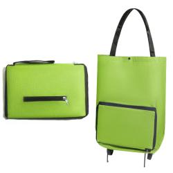 HR708 Foldable Shopping Bag Portable Hand-held Collapsible Sundries Storage Bag Oxford Wheeled Easy to Store or Move