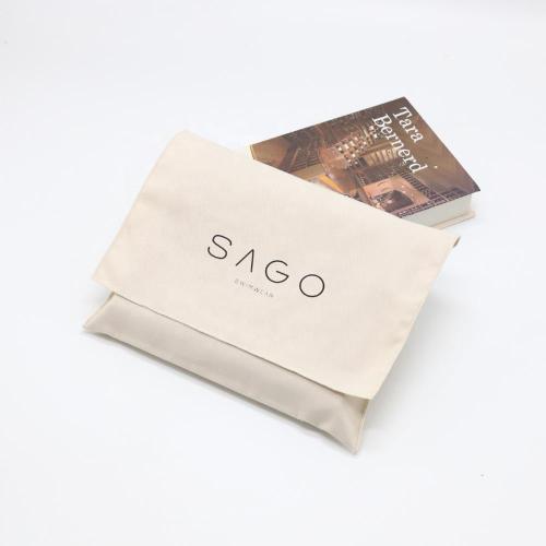 High Quality Natural Twill Cotton Envelope Swimwear Clothing Packaging Bag Envelope Cotton Dust Shoe Pouch