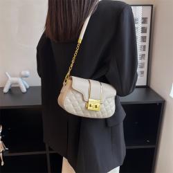 Diamond Lattice Fashion Women Bags Pure Color Shoulder Crossbody Bag Pu Leather Ladies Handbags Women Bag JY220802