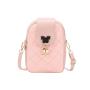 Small embroidered phone bags for women pu leather zipper Ladies messenger bag wholesale chain strap shoulder crossbody bag