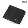 ZR408 New RFID Anti-theft Canvas Men's Wallet Trend Horizontal Short Card Bag Zipper Canvas Business Wallet Wholesale