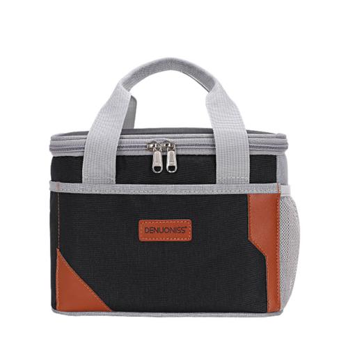 Custom Logo Oxford Cloth Thermal Insulation Cooler Bags For Outdoor Fishing Work Aluminum Film Waterproof Tote Picnic Lunch Bag