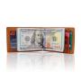 Custom Front Pocket Wallet Leather Money Clip Wallet RFID Blocking Mens Money Clip