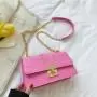 designer handbag wholesale Alligator chain Latch diagonal span bag wholesale women fashion handbags Latch diagonal span