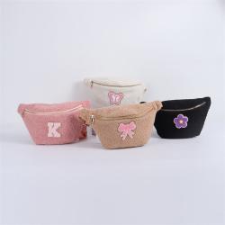 Keymay RTS Fast Shipping Multicolor Gold Hardware Adjustable Shoulder Strap Sherpa Teddy Fanny Packs Teddy Pouch Waist Bag