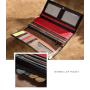 ZF214 Ladies Clutch Wallet Long Colourful Splicing Coin Purse Women's Zipper Phone Bag Leather Money Clip