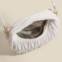 2024 Summer New Niche Design Bag Female Pleated Cloud Crossbody Handbag Crossbody Everything Crescent Bag