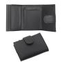 Factory wholesale metal card holder wallet leather pop up wallet aluminum credit card holder
