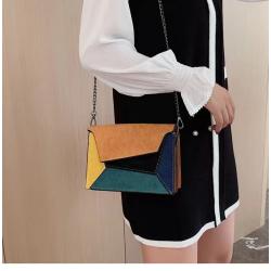 Women Crossbody Bag Classic wholesale women handbags Leather Shoulder Handbag Tote Bag Contrast Color Small Square Bag