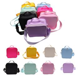 Keymay 8 Color Customized Cooler Lunch Bag Portable Travel Office Picnic Lunchbox Children School Kids Food Insulated Lunch Bag