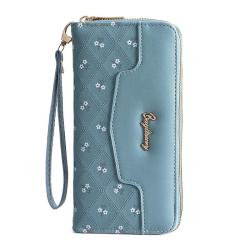 KBW700 Women Girls Long Wallet Fashion Girl Buckle Cross Wallet Horizontal Square Card Holder Handbag Coin Purse Zero Wallet