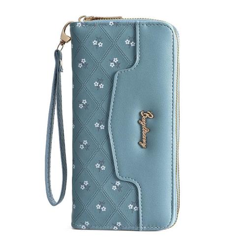KBW700 Women Girls Long Wallet Fashion Girl Buckle Cross Wallet Horizontal Square Card Holder Handbag Coin Purse Zero Wallet