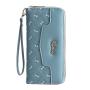 KBW700 Women Girls Long Wallet Fashion Girl Buckle Cross Wallet Horizontal Square Card Holder Handbag Coin Purse Zero Wallet